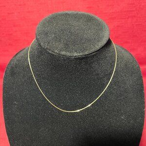 Vintage Piercing Pagoda 16” 10K Yellow Gold Necklace Chain.